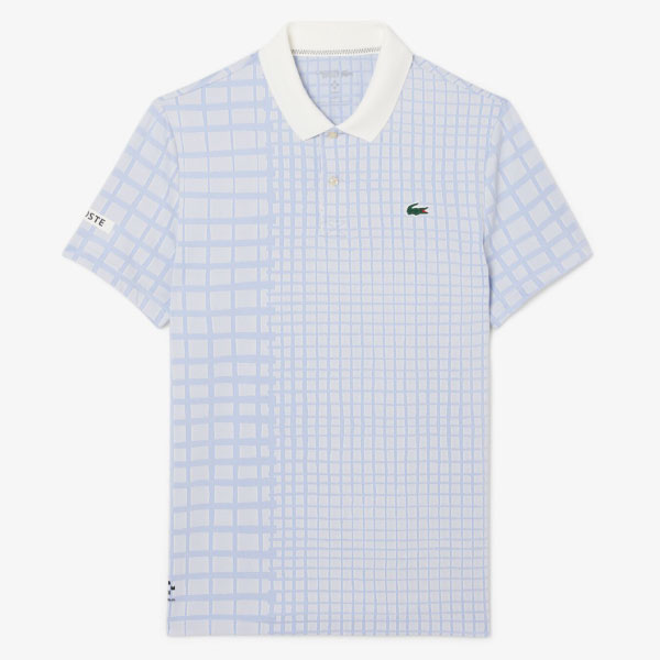 ラコステ 『ダニール・メドベージェフ』オールオーバーラケットプリントドライポロシャツ （ DH4762-99-A9I ）[ LACOSTE MS メンズ ]25FW