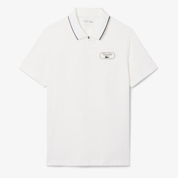 ラコステ テニスヘリテージハーフジップポロシャツ （ DH6771-99-EV0 ）[ LACOSTE MS メンズ ]26FW