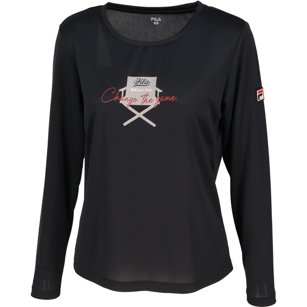 フィラ ロングスリーブグラフィックTシャツ （ EL0248-08Z ）[ FILA LS レディース ]25FW