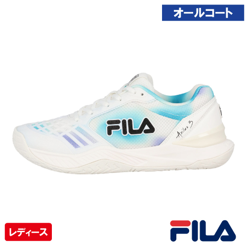 フィラ アクシラス 3 T9 (FILA AXILUS 3 T9 FW0102523 101）テニスシューズ レディース オールコート 26FW