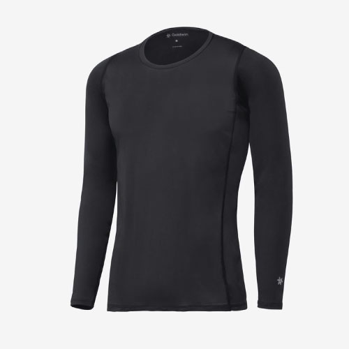 ゴールドウィン クーリングロングスリーブ（C3fitメンズ） （ GC65101-BK ）[ Goldwin US メンズ ]25SS
