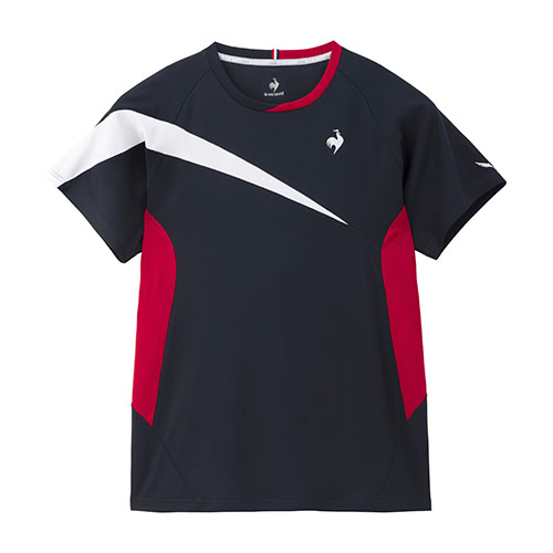 ルコックスポルティフ Aile forme 切替ゲームシャツ （ LN4FHT01M-NV00 ）[ lecoq sportif MS メンズ ]24FW【ネットバーゲン】