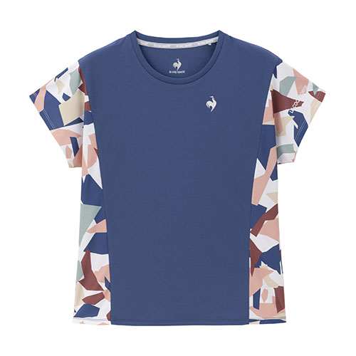ルコックスポルティフ グラフィックゲームシャツ （ LN4FHT11L-BL00 ）[ lecoq sportif LS レディース ]24FW【ネットバーゲン】
