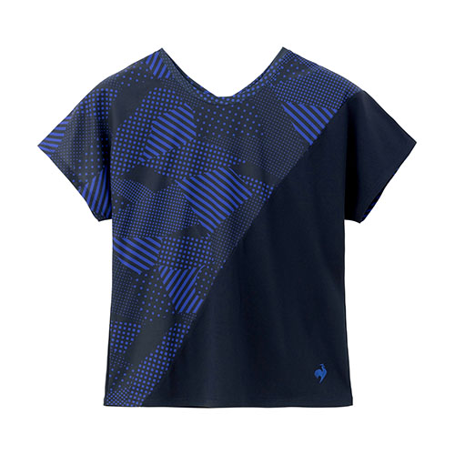 ルコックスポルティフ 2wayゲームシャツ （ LN4FHT20L-NV00 ）[ lecoq sportif LS レディース ]24FW【ネットバーゲン】