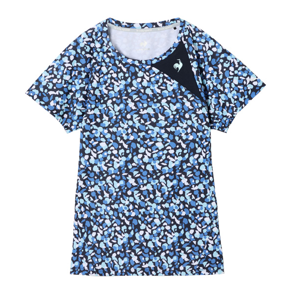 ルコックスポルティフ Aile forme グラフィックゲームシャツ （ LN5FHT10L-NV00 ）[ lecoq sportif LS レディース ]25FW
