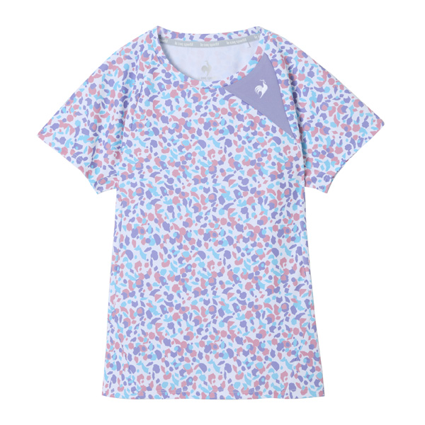 ルコックスポルティフ Aile forme グラフィックゲームシャツ （ LN5FHT10L-WH00 ）[ lecoq sportif LS レディース ]25FW