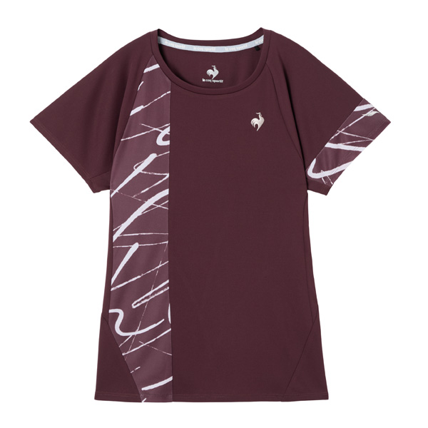 ルコックスポルティフ Aile forme グラフィックゲームシャツ （ LN5FHT11L-WR00 ）[ lecoq sportif LS レディース ]25FW