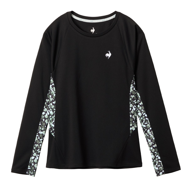 ルコックスポルティフ Aile forme 長袖ゲームシャツ （ LN5FLT10L-BK00 ）[ lecoq sportif LS レディース ]25FW