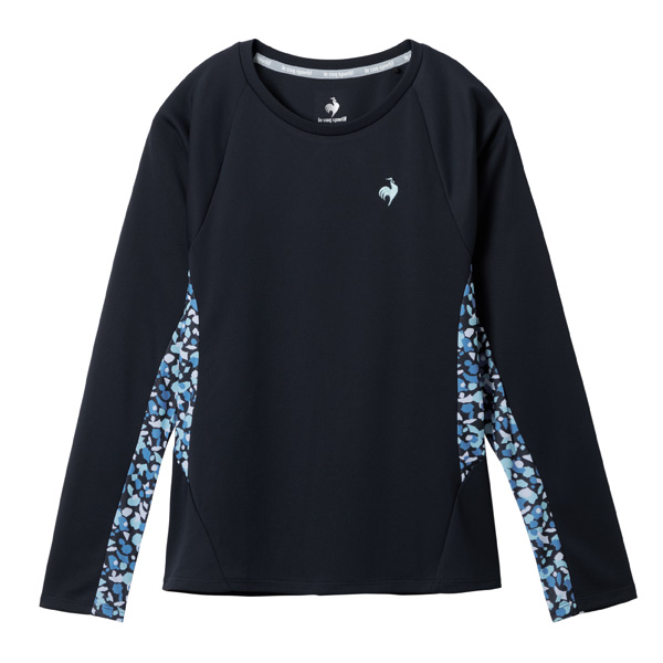 ルコックスポルティフ Aile forme 長袖ゲームシャツ （ LN5FLT10L-NV00 ）[ lecoq sportif LS レディース ]25FW