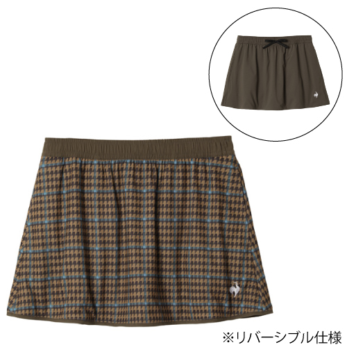 ルコックスポルティフ リバーシブルスコート （ LN5FSK30L-BW00 ）[ lecoq sportif SK レディース ]25FW