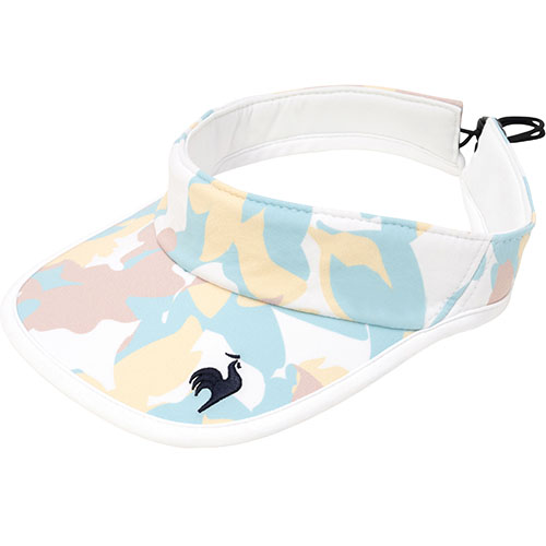 ルコックスポルティフ リバーシブルサンバイザー （ LN5SCP70L-WHNV ）[ lecoq sportif SUV アクセサリー ]25SS【ネットバーゲン】