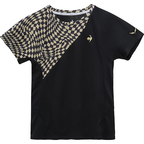 ルコックスポルティフ グラフィックゲームシャツ （ LN5SHT10L-BK00 ）[ lecoq sportif LS レディース ]25SS【ネットバーゲン】