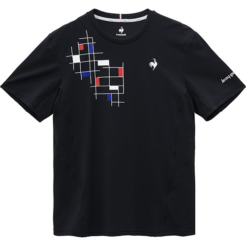 ルコックスポルティフ 接触冷感ゲームシャツ （ LN5SHT50M-BK00 ）[ lecoq sportif MS メンズ ]25SS【ネットバーゲン】