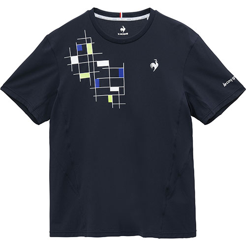 ルコックスポルティフ 接触冷感ゲームシャツ （ LN5SHT50M-NV00 ）[ lecoq sportif MS メンズ ]25SS【ネットバーゲン】