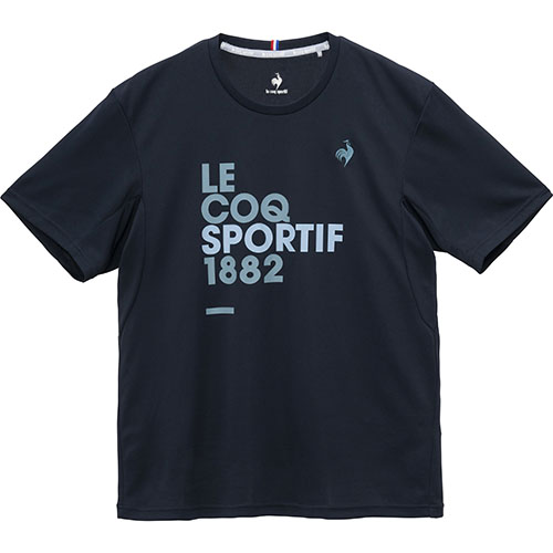 ルコックスポルティフ ロゴプラクティスシャツ （ LN5SHT52M-NV00 ）[ lecoq sportif MS メンズ ]25SS【ネットバーゲン】