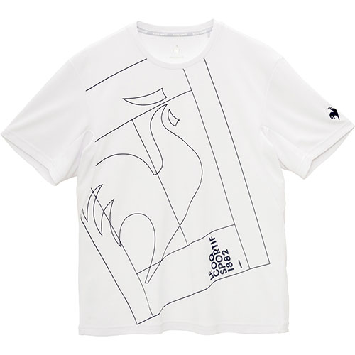 ルコックスポルティフ グラフィックプラクティスシャツ （ LN5SHT53M-WH00 ）[ lecoq sportif MS メンズ ]25SS【ネットバーゲン】