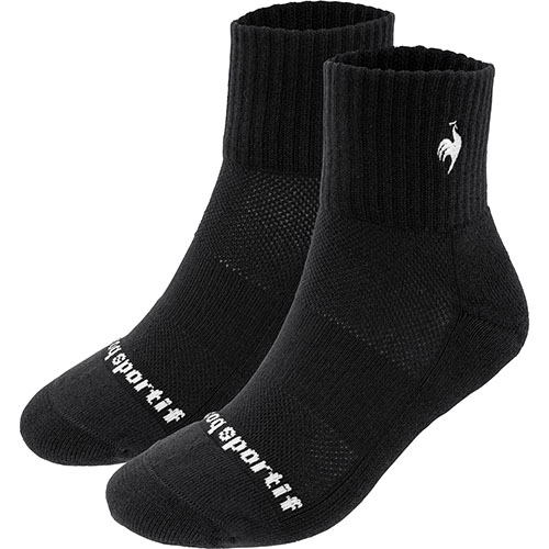 ルコックスポルティフ テニスショートソックス （ LN5SSO10U-BKWH ）[ lecoq sportif LSC アクセサリー ]25SS