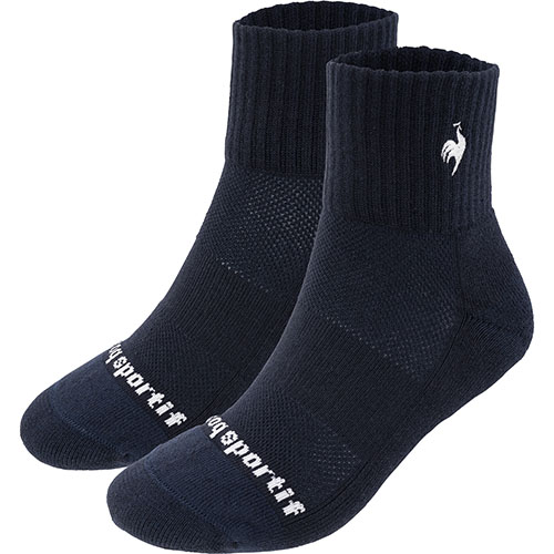ルコックスポルティフ テニスショートソックス （ LN5SSO10U-NVWH ）[ lecoq sportif LSC アクセサリー ]25SS