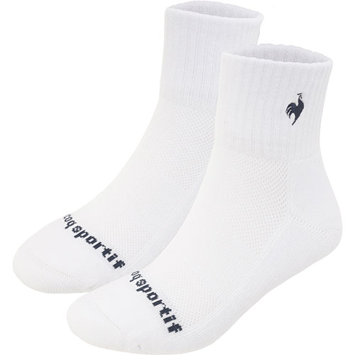ルコックスポルティフ テニスショートソックス （ LN5SSO10U-WHNV ）[ lecoq sportif LSC アクセサリー ]25SS