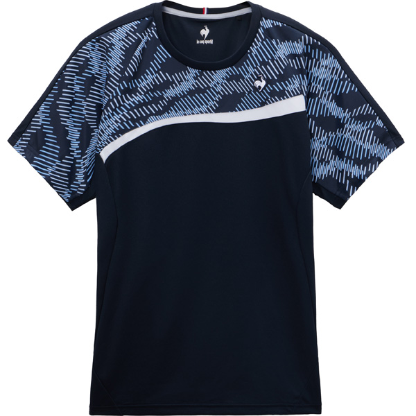 ルコックスポルティフ Aile forme ゲームシャツ （ LN6SHT11M-NV00 ）[ lecoq sportif MS メンズ ]26SS