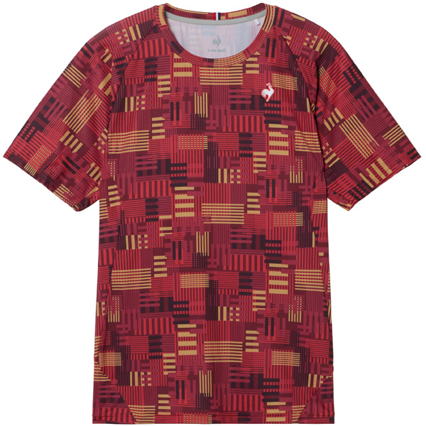 ルコックスポルティフ Aile forme ゲームシャツ （ LN6SHT20M-RD00 ）[ lecoq sportif MS メンズ ]26SS