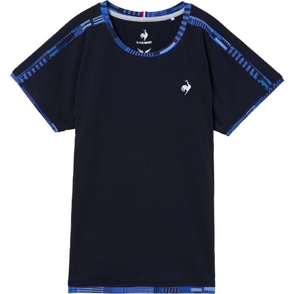 ルコックスポルティフ Aile forme ゲームシャツ （ LN6SHT21L-NV00 ）[ lecoq sportif LS レディース ]26SS
