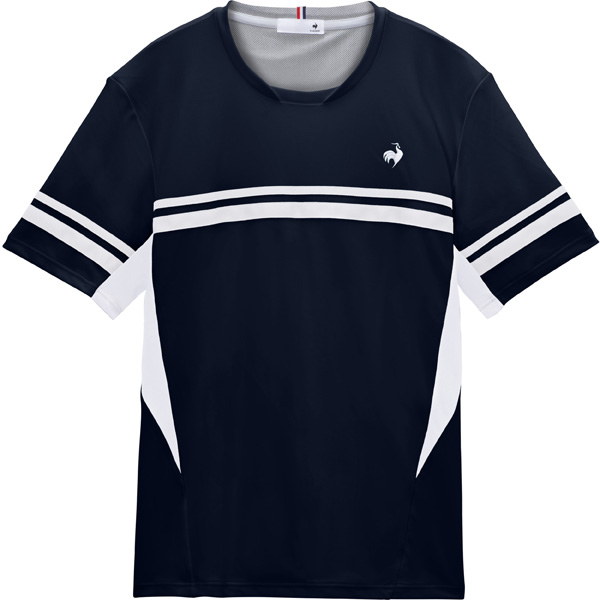 ルコックスポルティフ 冷感ゲームシャツ （ LN6SHT30M-NV00 ）[ lecoq sportif MS メンズ ]26SS