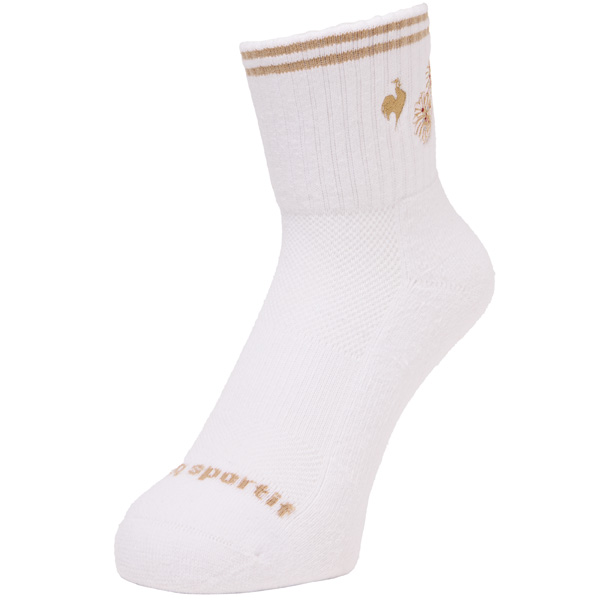 【販売開始前商品 3月6日発売】ルコックスポルティフ PAUL&JOEコラボ テニスショートソックス （ LN6SSO40U-WH00 ）[ lecoq sportif SC アクセサリー ]26SS