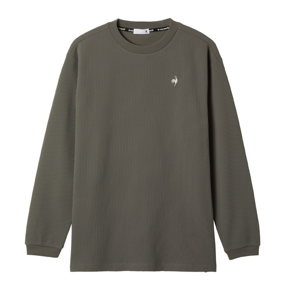 ルコックスポルティフ ヘランカワッフル長袖Tシャツ （ LT5FLT00M-GY00 ）[ lecoq sportif MS メンズ ]25FW
