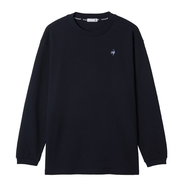 ルコックスポルティフ ヘランカワッフル長袖Tシャツ （ LT5FLT00M-NV00 ）[ lecoq sportif MS メンズ ]25FW