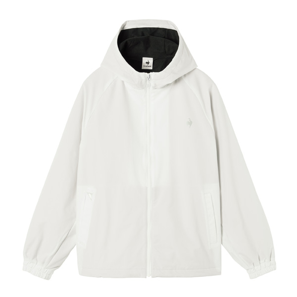 ルコックスポルティフ 裏起毛ウィンドブレーカージャケット （ LT5FWB30L-WH00 ）[ lecoq sportif LWJ レディース ]25FW