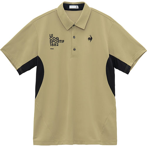 ルコックスポルティフ サンスクリーンストレッチ衿付きシャツ （ LT5SHS41M-BG00 ）[ lecoq sportif MS メンズ ]25SS【ネットバーゲン】