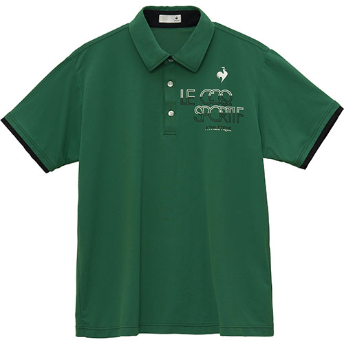 ルコックスポルティフ 接触冷感衿付きシャツ （ LT5SHS42M-GR00 ）[ lecoq sportif MS メンズ ]25SS【ネットバーゲン】