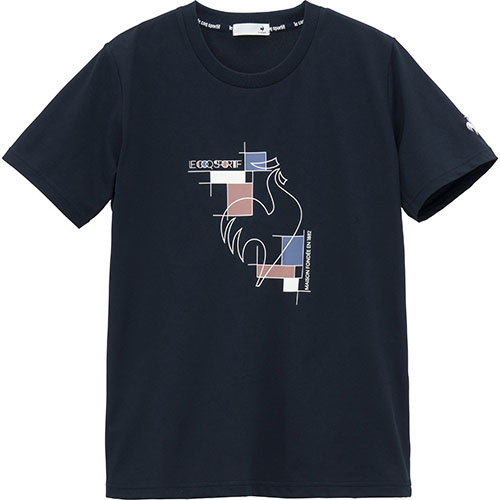 ルコックスポルティフ ヘランカサンスクリーン半袖Tシャツ （ LT5SHT01L-NV00 ）[ lecoq sportif LS レディース ]25SS【ネットバーゲン】