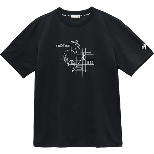 ルコックスポルティフ ヘランカサンスクリーン半袖Tシャツ （ LT5SHT01M-BK00 ）[ lecoq sportif MS メンズ ]25SS【ネットバーゲン】
