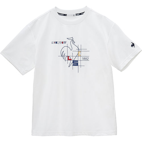 【SALE】ルコックスポルティフ ヘランカサンスクリーン半袖Tシャツ （ LT5SHT01M-WH00 ）[ lecoq sportif MS メンズ ]25SS