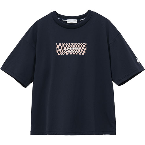 ルコックスポルティフ 接触冷感ボックスTシャツ （ LT5SHT03L-NV00 ）[ lecoq sportif LS レディース ]25SS【ネットバーゲン】