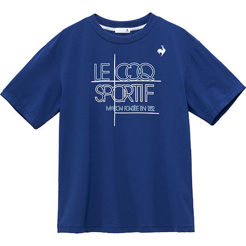 ルコックスポルティフ 接触冷感ストレッチTシャツ （ LT5SHT03M-BL00 ）[ lecoq sportif MS メンズ ]25SS【ネットバーゲン】