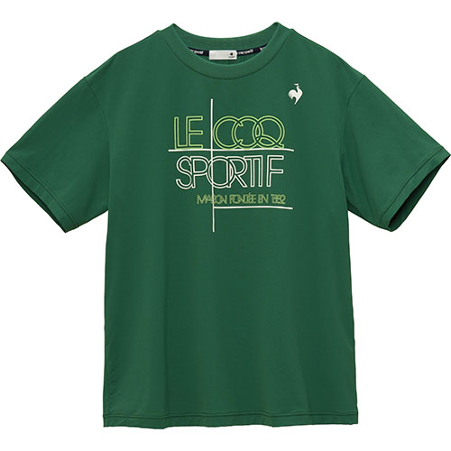 ルコックスポルティフ 接触冷感ストレッチTシャツ （ LT5SHT03M-GR00 ）[ lecoq sportif MS メンズ ]25SS【ネットバーゲン】