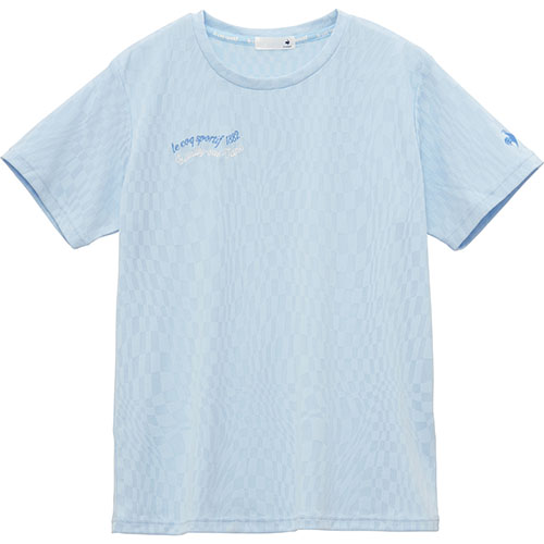 ルコックスポルティフ ジャガード半袖Tシャツ （ LT5SHT04L-BL00 ）[ lecoq sportif LS レディース ]25SS【ネットバーゲン】