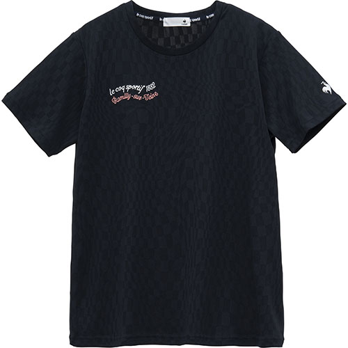 ルコックスポルティフ ジャガード半袖Tシャツ （ LT5SHT04L-NV00 ）[ lecoq sportif LS レディース ]25SS【ネットバーゲン】