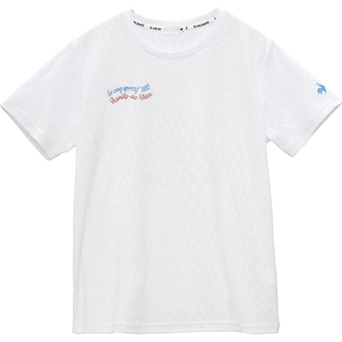 ルコックスポルティフ ジャガード半袖Tシャツ （ LT5SHT04L-WH00 ）[ lecoq sportif LS レディース ]25SS【ネットバーゲン】