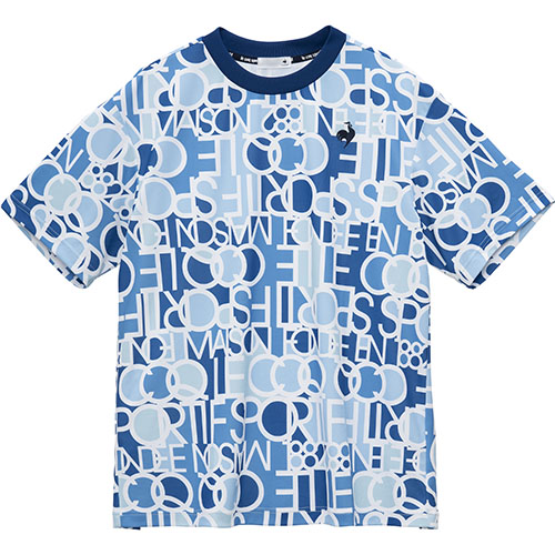 ルコックスポルティフ サンスクリーングラフィックシャツ （ LT5SHT04M-BL00 ）[ lecoq sportif MS メンズ ]25SS【ネットバーゲン】
