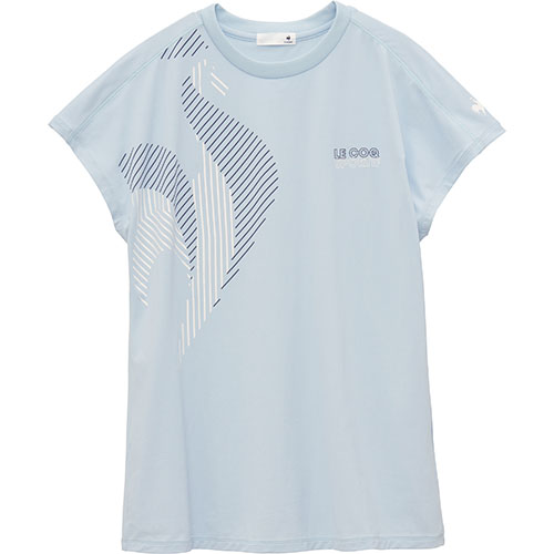 ルコックスポルティフ 冷感フレンチスリーブシャツ （ LT5SHT09L-BL00 ）[ lecoq sportif LS レディース ]25SS【ネットバーゲン】