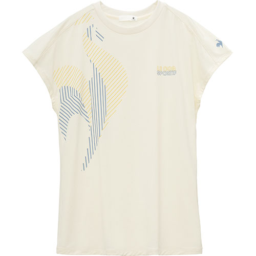 ルコックスポルティフ 冷感フレンチスリーブシャツ （ LT5SHT09L-WH01 ）[ lecoq sportif LS レディース ]25SS【ネットバーゲン】
