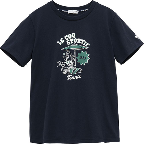 ルコックスポルティフ ルースターグラフィック半袖Tシャツ （ LT5SHT12L-NV00 ）[ lecoq sportif LS レディース ]25SS【ネットバーゲン】