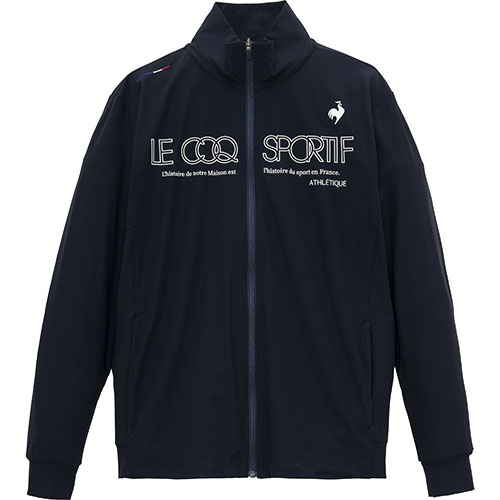 ルコックスポルティフ 冷感ストレッチスタンドジャケット （ LT5SJG10M-NV00 ）[ lecoq sportif MWJ メンズ ]25SS