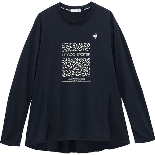 ルコックスポルティフ サンスクリーン長袖Tシャツ （ LT5SLT01L-NV00 ）[ lecoq sportif LS レディース ]25SS【ネットバーゲン】