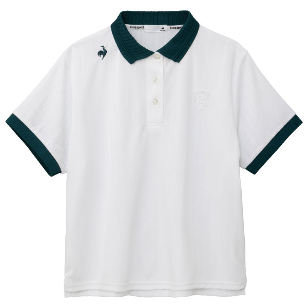 ルコックスポルティフ ジャガードポロシャツ （ LT6FHS00L-WH00 ）[ lecoq sportif LS レディース ]26FW