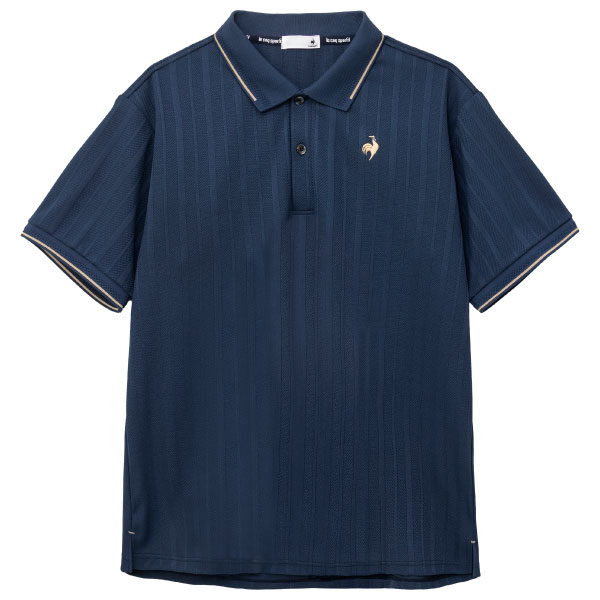 ルコックスポルティフ ジャガードニットポロシャツ （ LT6FHS02M-NV00 ）[ lecoq sportif MS メンズ ]26FW